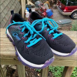 Little girls athletic sparkly shoes size 1